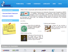 Tablet Screenshot of abiee.org.br